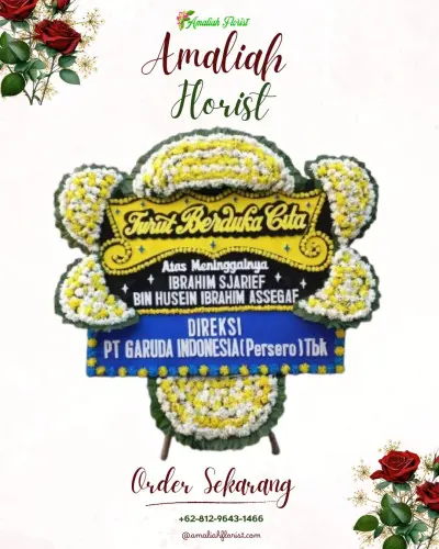 Papan Bunga Duka di Yosowilangun Lor