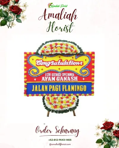 Bunga Papan Congratulation di Yosowilangun Lor